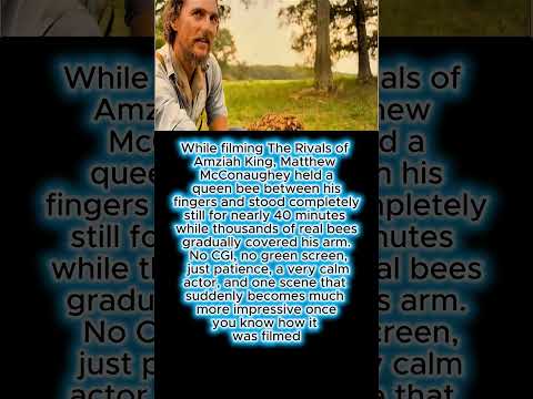 Matthew McConaughey Let THOUSANDS of Real Bees Cover Him#shorts