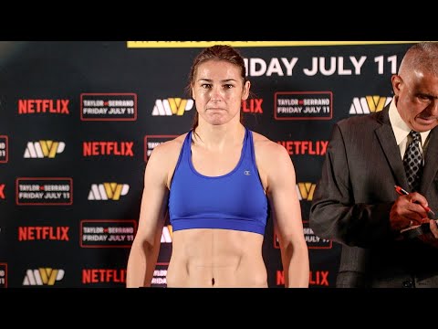 Katie Taylor • OFFICIAL WEIGH IN • Taylor vs. Serrano 3 | Netflix Boxing