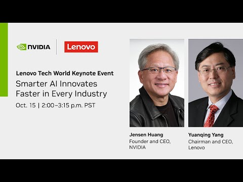 Jensen Huang at Lenovo Tech World 2024