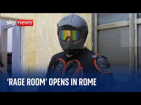 'Rage room' opens in Italy with owners claiming it helps pour out anger