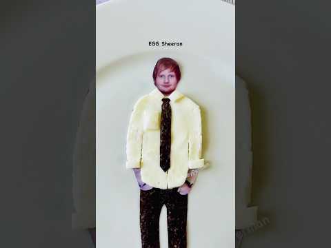 I Made Ed Sheeran… Out of an Egg 🥚😂 | Shape of Yolk Food