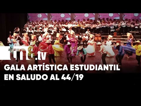 Estudiantes de Nicaragua se lucen en gala artística por el 44 / 19