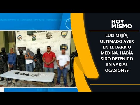 Luis Mejía, ultimado ayer en el Barrio Medina, había sido detenido en varias ocasiones