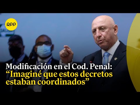 José Cueto se encuentra a favor de las modificaciones del Código Penal
