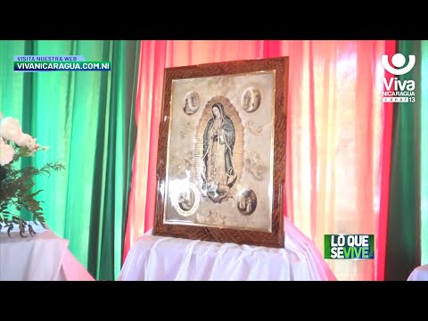 Chinandega: la familia Rivera le rezo con devoción a la Virgen de Guadalupe