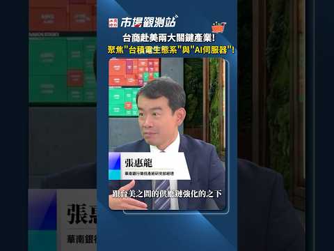 台商赴美設廠都在做什麼產業？華南銀行張惠龍解析：半導體與 AI 伺服器占大宗！從德州台積電聚落到墨西哥組裝基地的完整戰略💡｜半導體赴美 AI伺服器 墨西哥組裝 張惠龍 陳碧芬 #市場觀測站