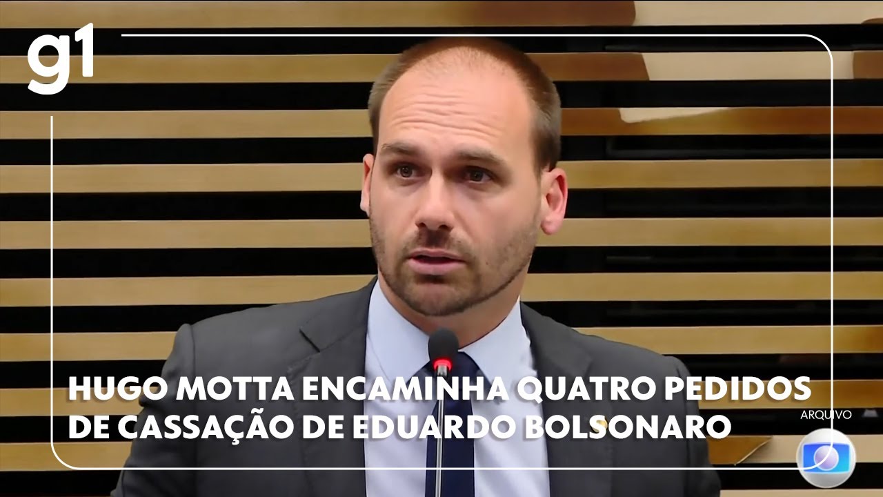 Hugo Motta encaminha ao Conselho de Ética quatro pedidos de cassação do mandato de Eduardo Bolsonaro