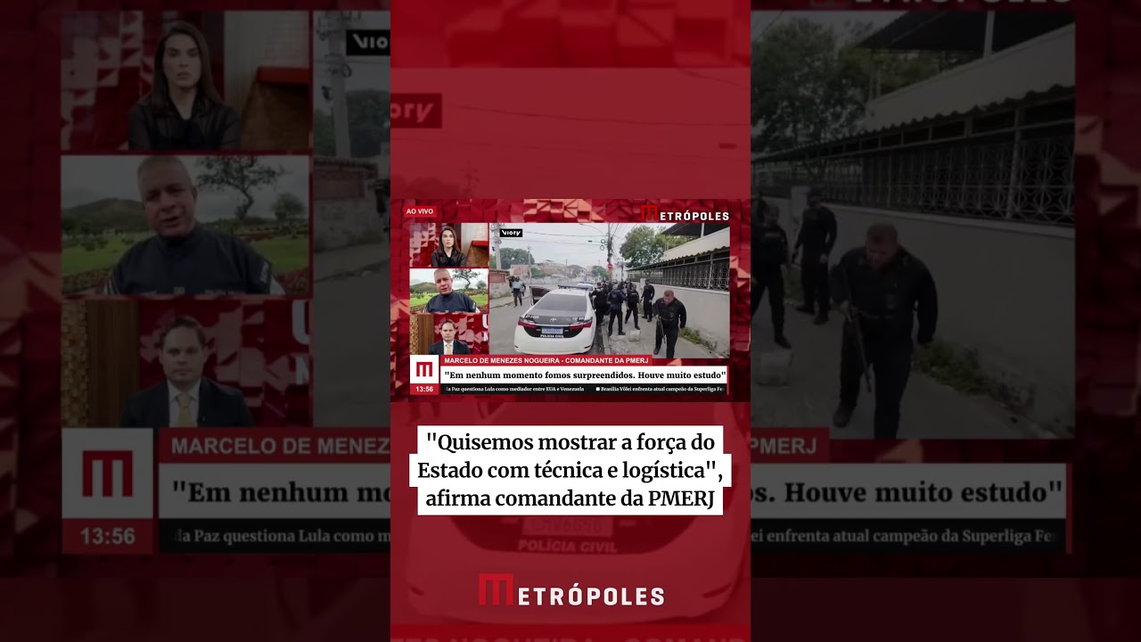 Quisemos mostrar a força do Estado com técnica e logística afirma comandante da PMERJ  TV Online Quisemos mostrar a força do Estado com técnica e logística afirma comandante da PMERJ