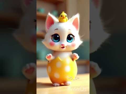 猫の動画サムネイル - #kitten #catdance #funny