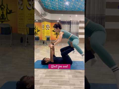 Acro yoga 🧘 pose but wait for and