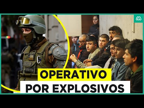 Habrian instalado objetos explosivos en Santiago: 14 detenidos en allanamientos de Carabineros