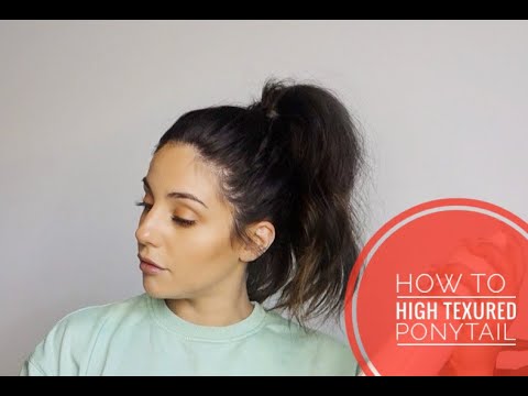 HOW TO | HIGH TEXTURED PONY ON YOUR OWN HAIR