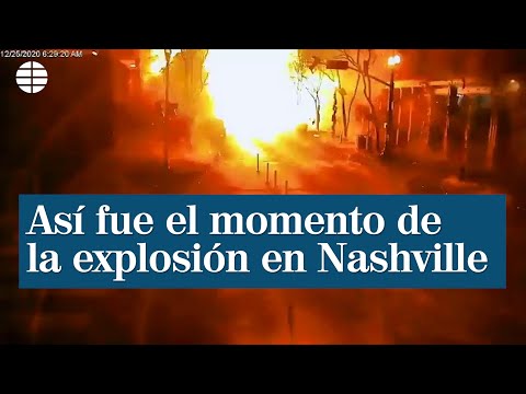 Así fue el momento de la explosión en Nashville