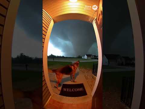 Dog Barks at Tornado… Then Runs Straight Into It 😱🌪️🐶