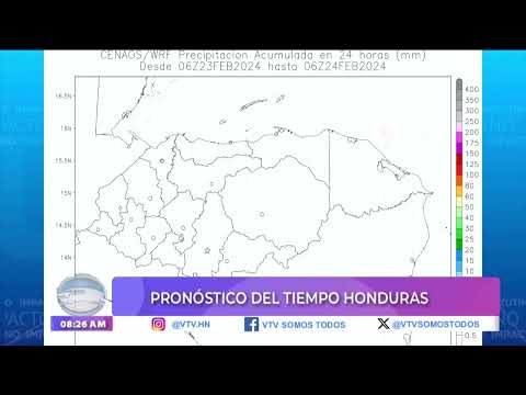 Pronóstico del tiempo en Honduras