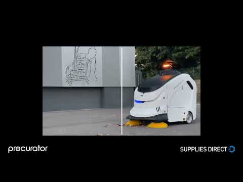 ECOBOT Sweeper 111 - städrobot och sopsugmaskin som tömmer sig själv.