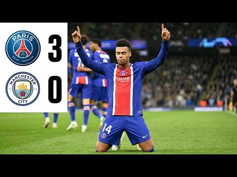 PSG <strong>vs</strong> Manchester <strong>City</strong> | 3 - 0 | HIGHLIGHT UCL