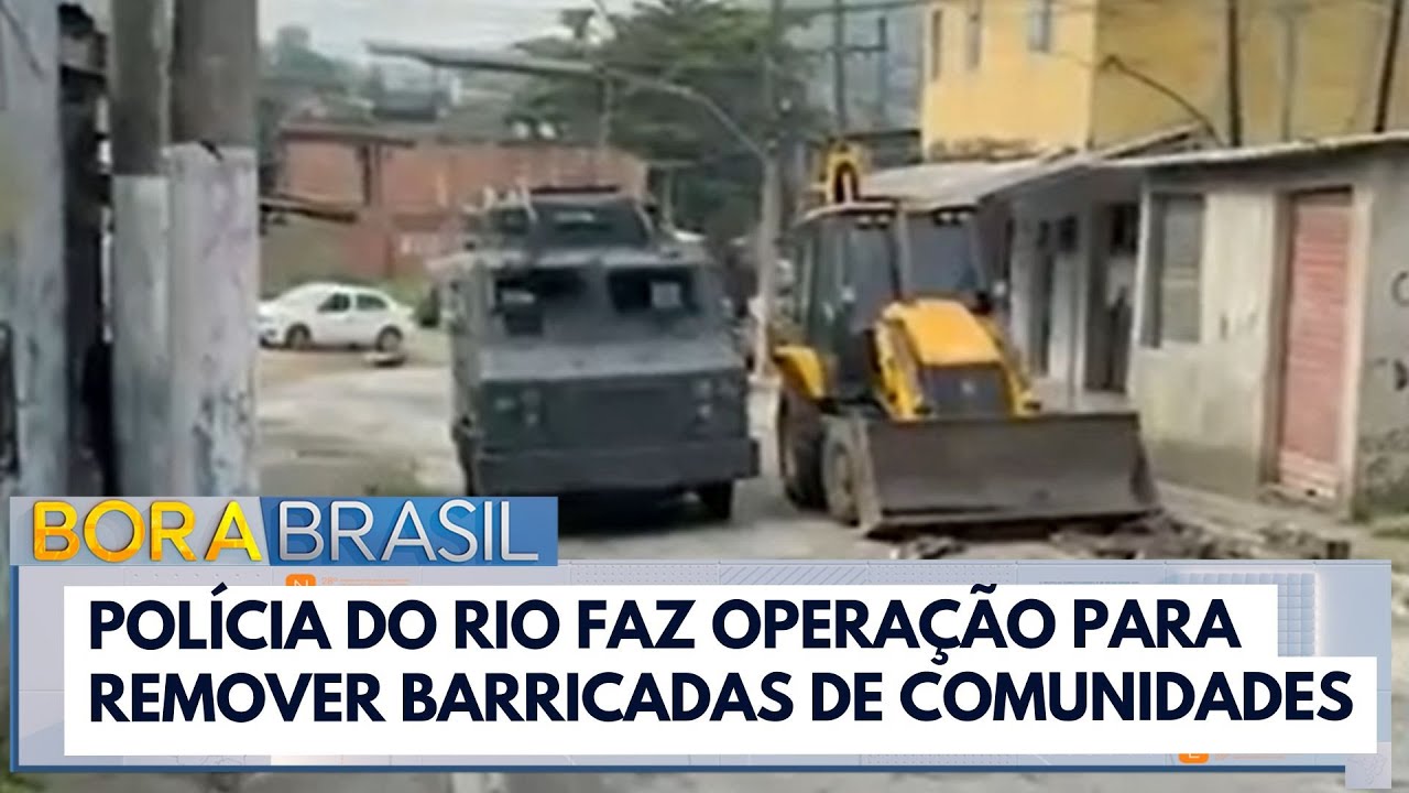 Polícia do Rio faz operação para remover barricadas de comunidades