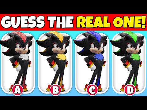 🦔 REAL OR FAKE SHADOW⚫?! 👀 Spot the Real One in SONIC 3 Movie Quiz 🍿 | Tails, Knuckles..! Join In