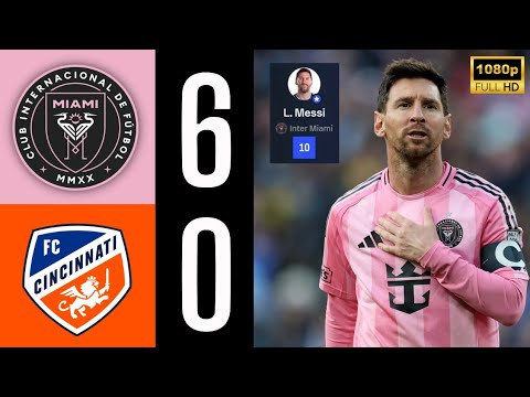 Messi Goes CRAZY 🤯 3 Goals - Inter Miami 6-0 Cincinnati | MASTERCLASS DEL GOAT CON 4 GOLES! 🐐
