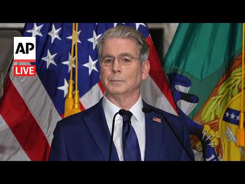 LIVE: Treasury Secretary Scott Bessent holds press conference on planned Iran sanctions
