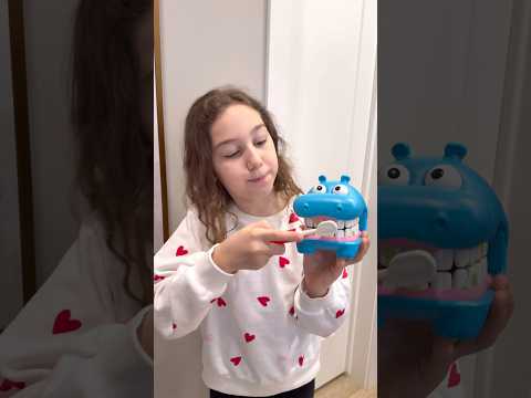 Kids learn to brush teeth daily