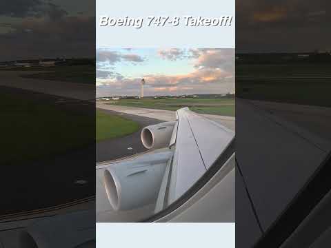 Boeing 747-8 take off!  #airplane #aviation #boeing747 #commercialaircraft #planes