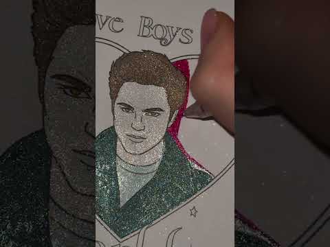 #coloring #art #glitter #twilight #edwardcullen
