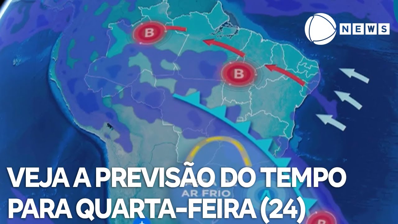 Confira a previsão do tempo para quarta feira 2409