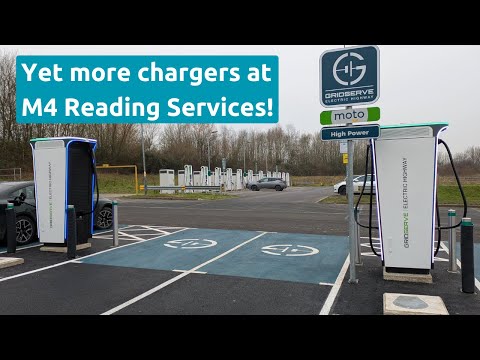 More new EV chargers at Reading Services M4 Westbound (in January 2025)