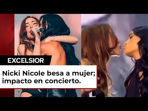 Nicki Nicole supera a Peso Pluma y besa a una mujer en pleno concierto