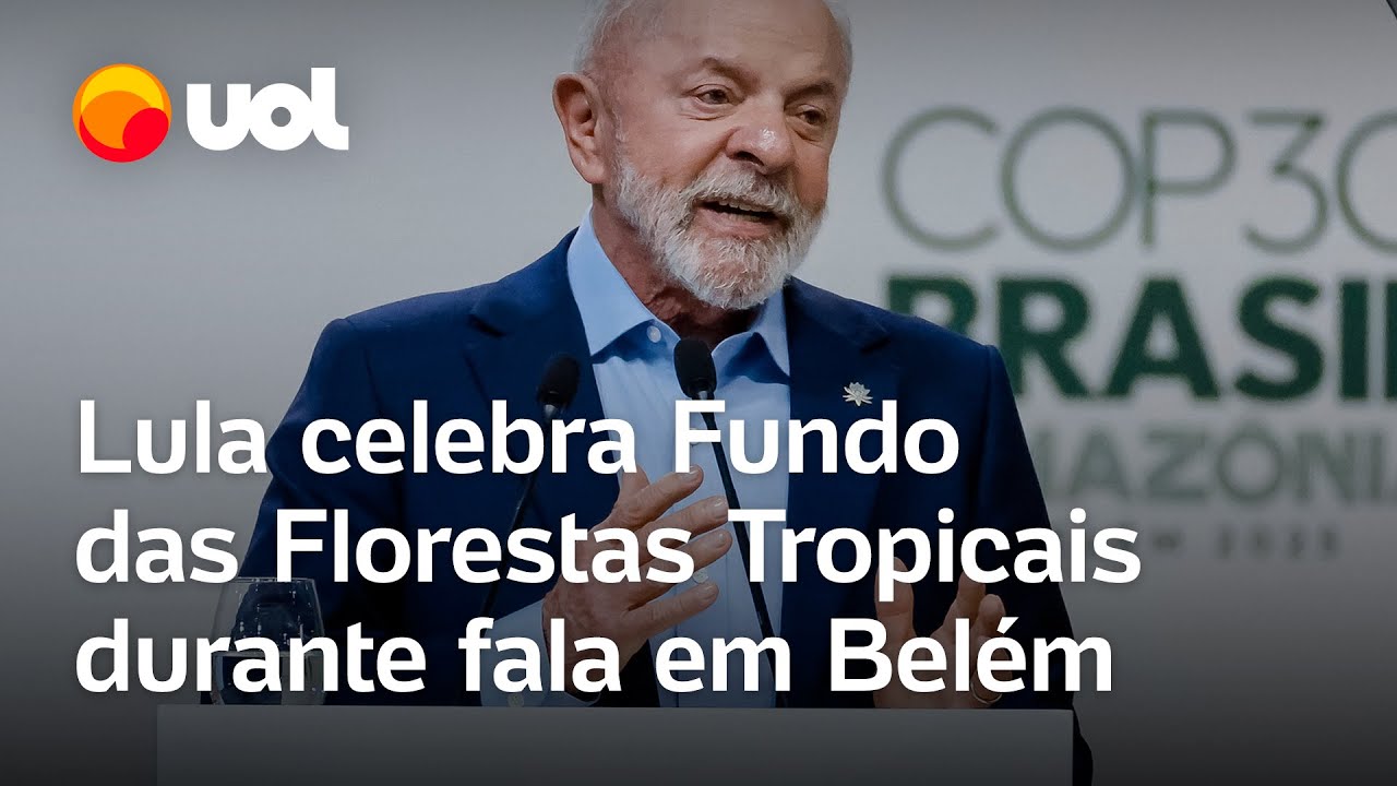 Lula celebra Fundo das Florestas Tropicais durante discurso na Cúpula do Clima em Belém TV Online Lula celebra Fundo das Florestas Tropicais durante discurso na Cúpula do Clima em Belém