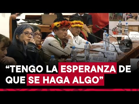 Líderes awajún se presentan ante comisión conjunta del Congreso