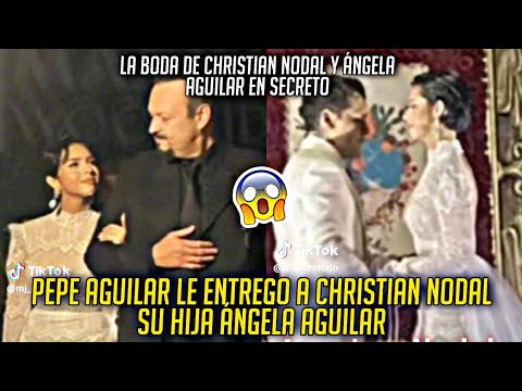 CHRISTIAN NODAL y ANGELA AGUILAR se CASARON en SECRETO ASI SE VIVIO SU BODA