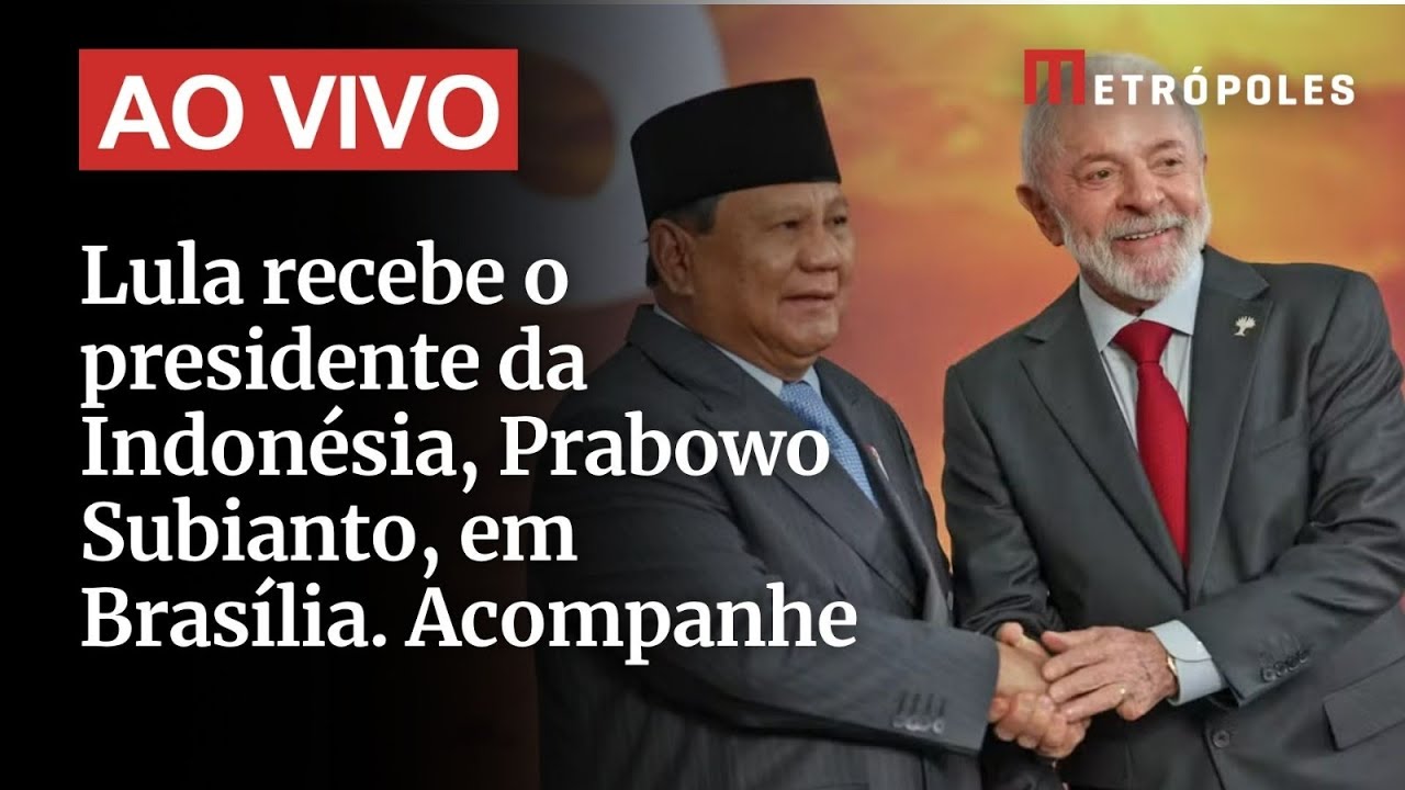 Lula recebe o presidente da Indonésia Prabowo Subianto em Brasília Acompanhe