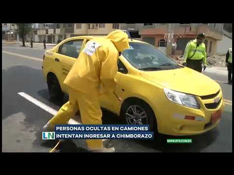 Personas ocultas en camiones intentan ingresar a Chimborazo