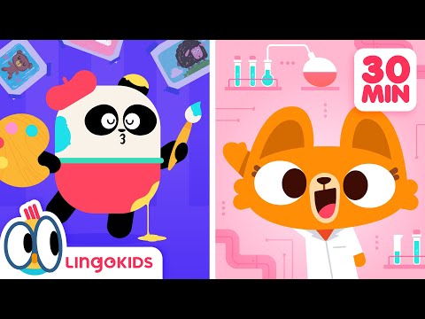 JOBS SONG 👩‍🔬🎶| + More Growing Up Songs For Kids | Lingokids