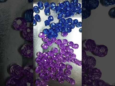 #light violet and dark blue color #10mm rough beads#round shape #shortvideo