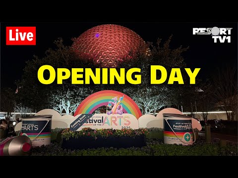 🔴Live: Opening Day of Epcot Festival of the Arts - Walt Disney World Live Stream - 1-16-26