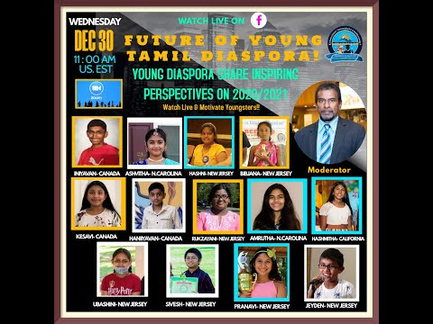 Ambitious young students of Tamil Diaspora discuss about educational goals & New Year resolution!
