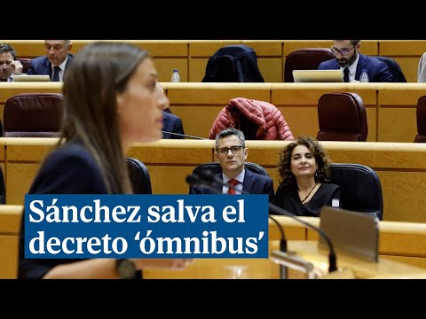 Junts se ausenta de la votación, Sánchez salva el decreto 'ómnibus' y el del IVA queda en el aire