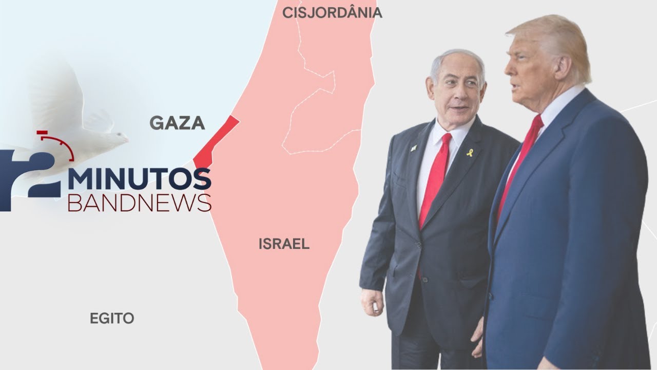 Trump divulga plano de paz para Gaza e tem apoio de Netanyahu   BandNews em 2 Minutos 290925 