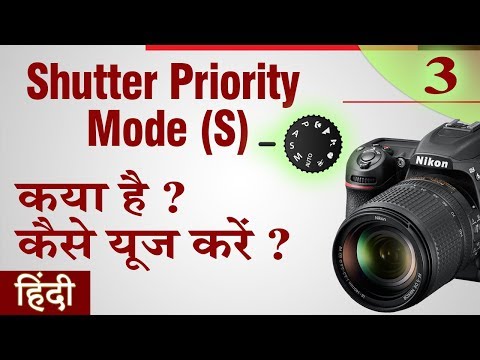 How to shoot in Shutter Priority mode | S Mode | Tv Mode |Hindi