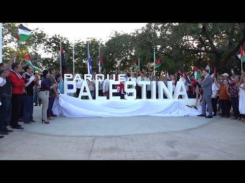 Inauguran en Managua un nuevo parque con el nombre de Palestina