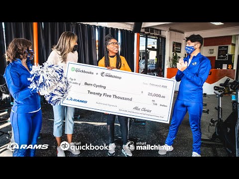 Rams Gift $25,000 Grants To Black-Owned Inglewood Small Businesses Courtesy Of Intuit QuickBooks video clip