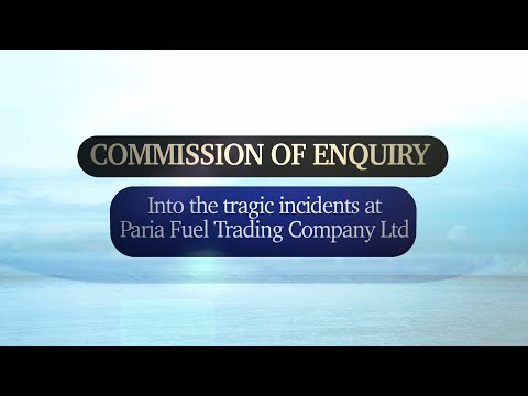 Commission Of Enquiry Into The Paria-LMCS Diving Tragedy - Tuesday, January 10th 2023