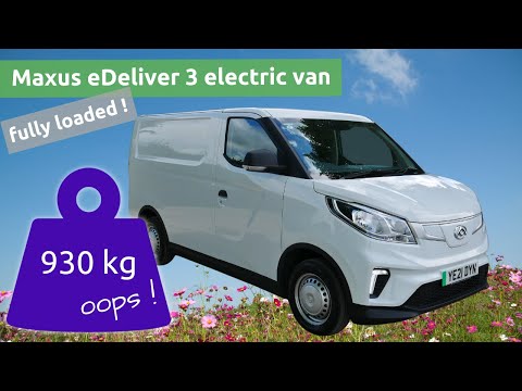 Maxus eDeliver 3 electric van with maximum payload.