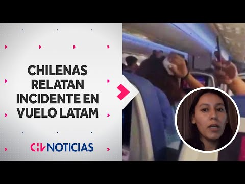 EL FUERTE RELATO de chilenos que vivieron incidente en avión Latam en Nueva Zelanda  - CHV Noticias