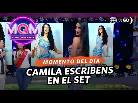 Mande Quien Mande: Camila Escribens llega al set luego del Miss Universo (HOY)