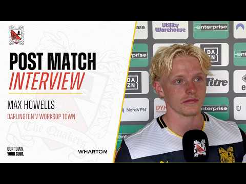 Worksop Town Post-Match: Max Howells